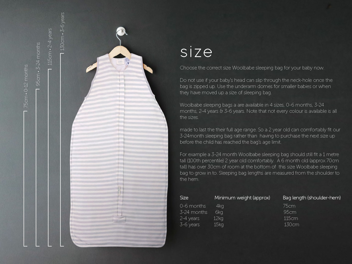Woolbabe Duvet Side Zip - Tide