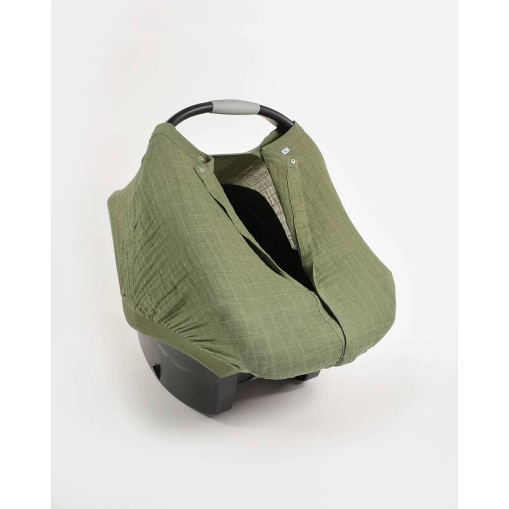 Muslin Car Seat Canopy - Fern