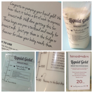 Liquid Gold Breastmilk Storage Bags