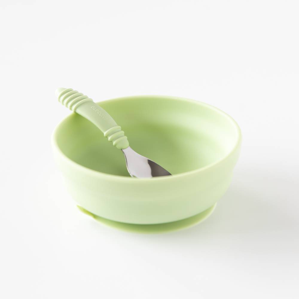 Silicone Grip Bowl - Sage