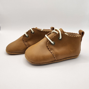 Oxford Leather Shoe - Caramel (Soft Sole)