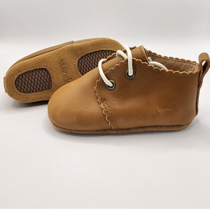 Oxford Leather Shoe - Caramel (Soft Sole)