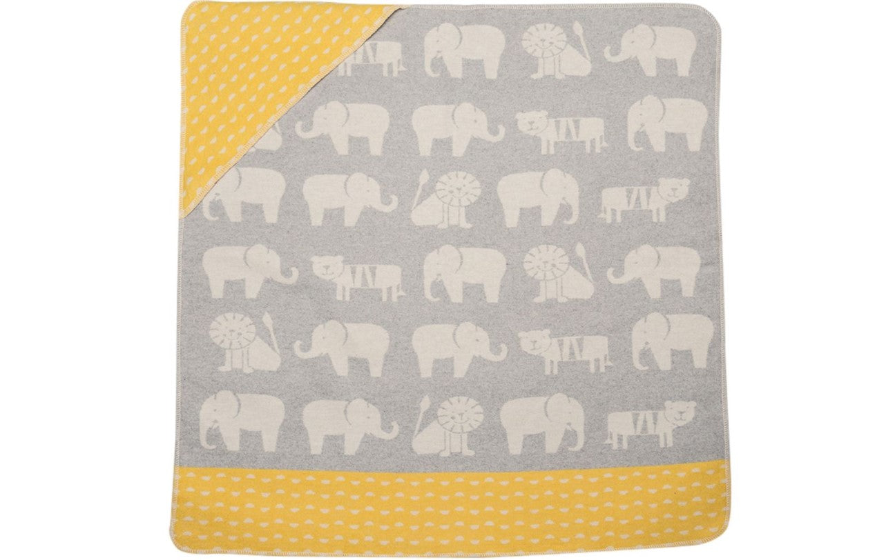 Baby Hooded Blanket - Zoo