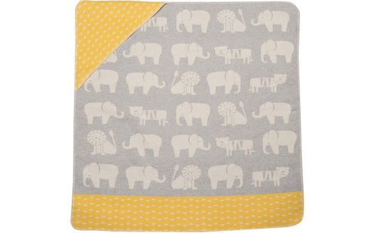 Baby Hooded Blanket - Zoo