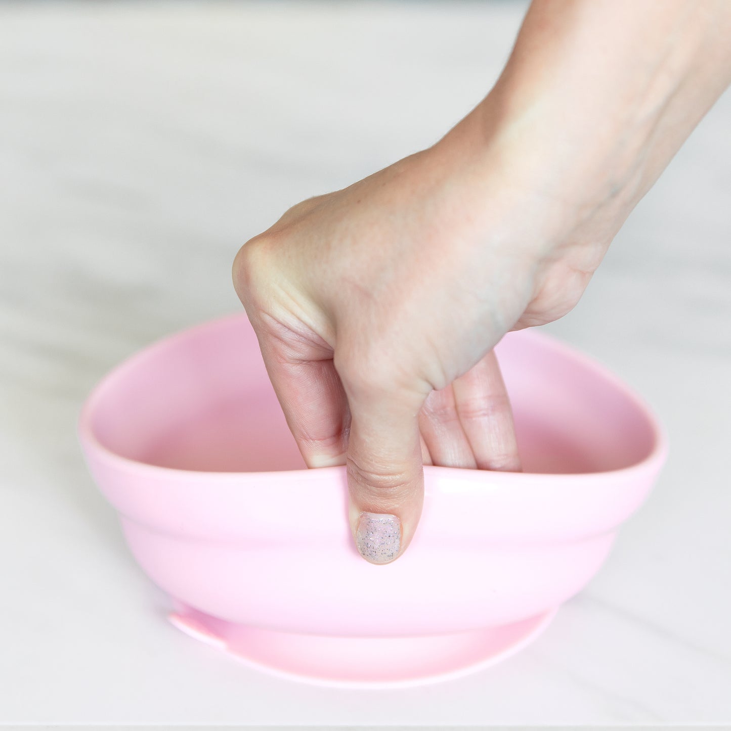 Silicone Grip Bowl - Pink