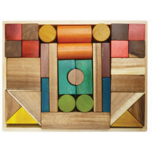 Wooden Natural Colour Blocks