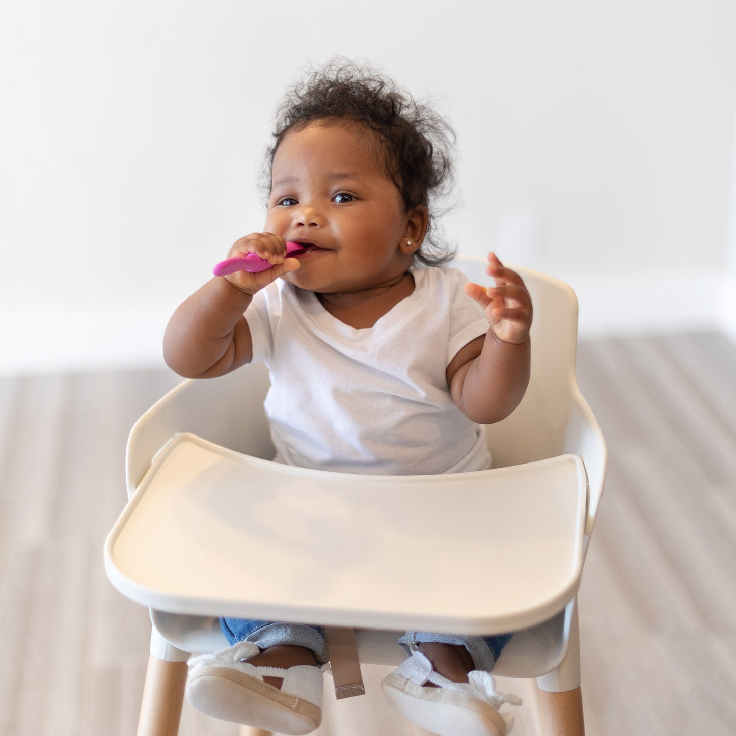 Silicone Spoon 3 pack - Lollipop Pink