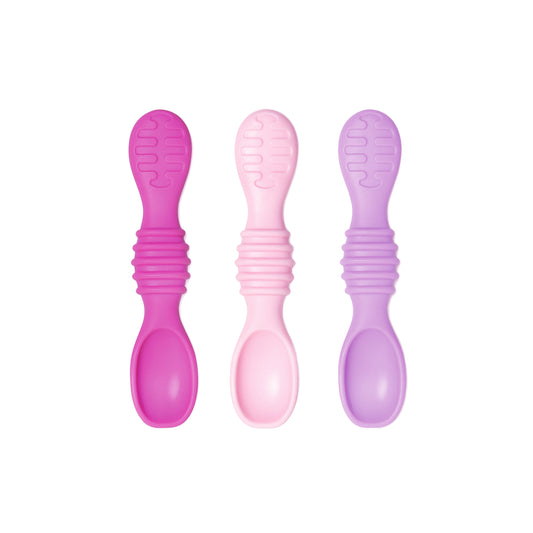 Silicone Spoon 3 pack - Lollipop Pink