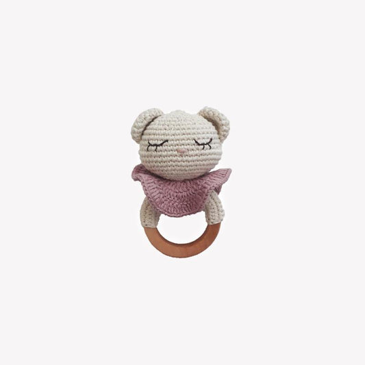 Tiffani Teddy Teething Ring