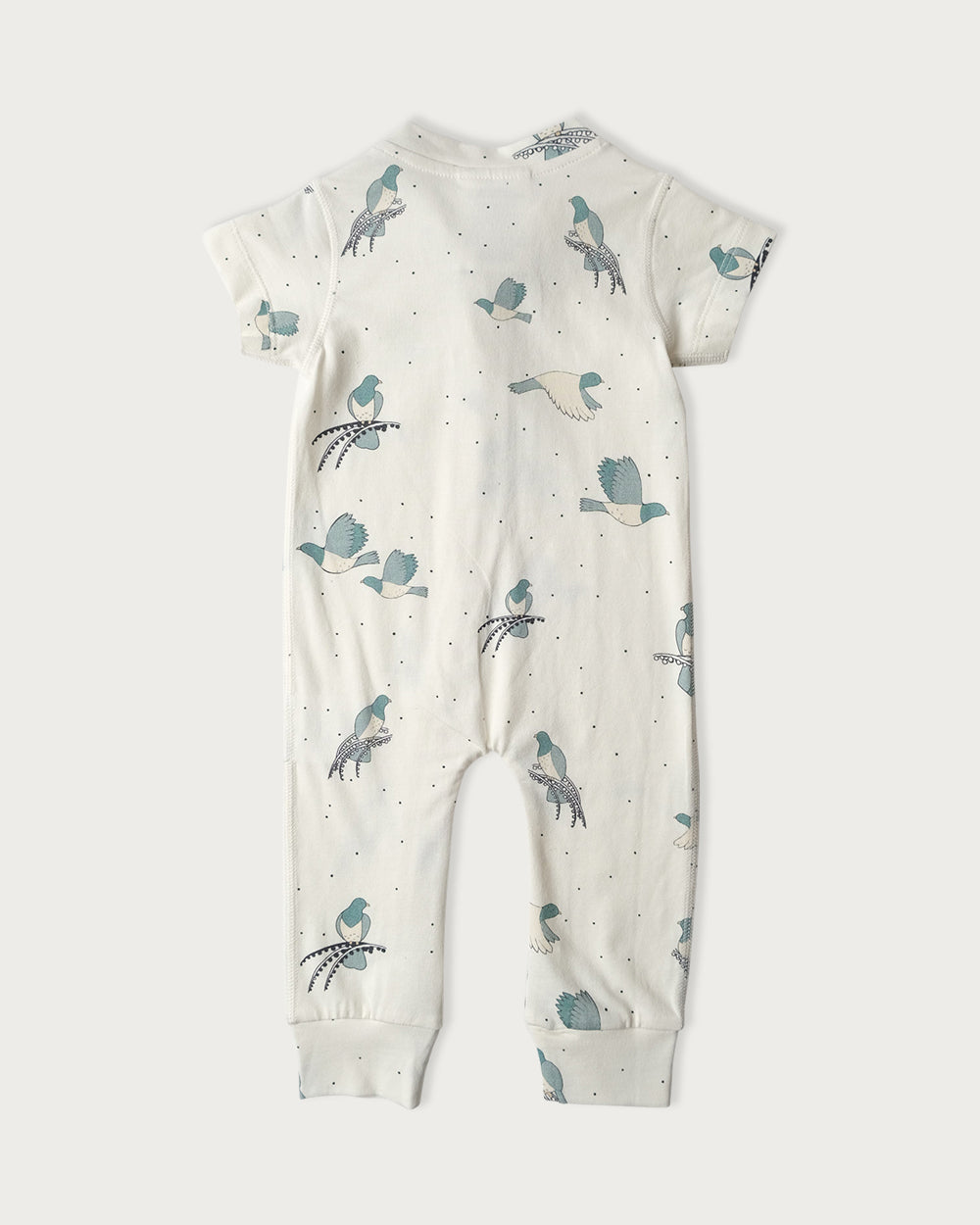 Cotton Short Sleeved All-in-One - Kereru