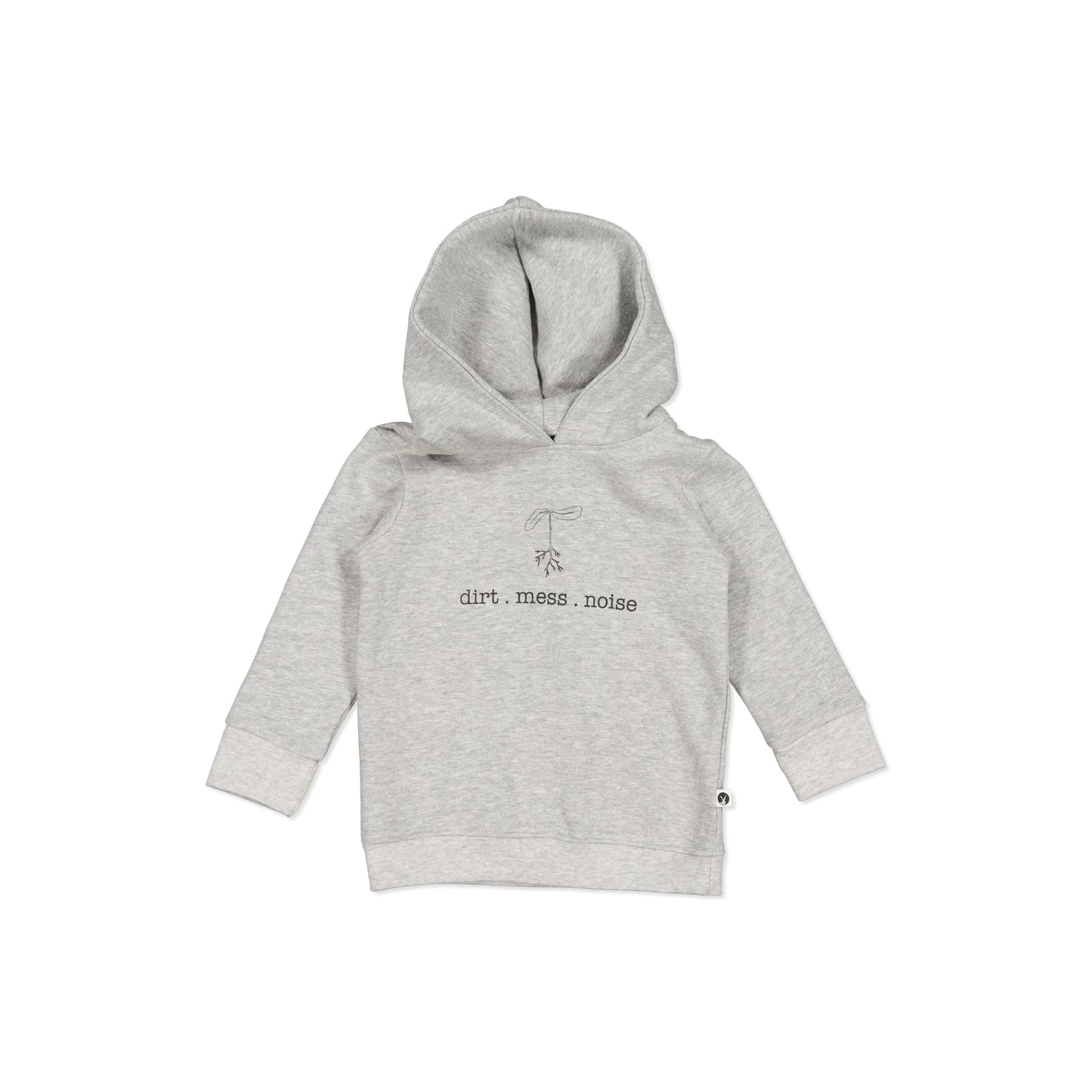 Dirt . Mess . Noise Grey Melange Hoodie