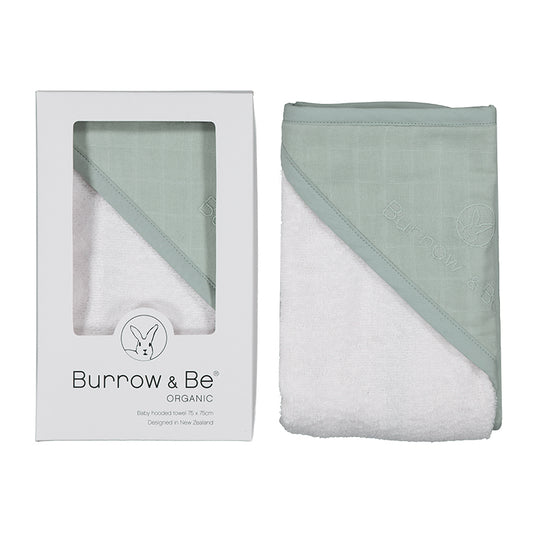 Baby Hooded Towel - Sage