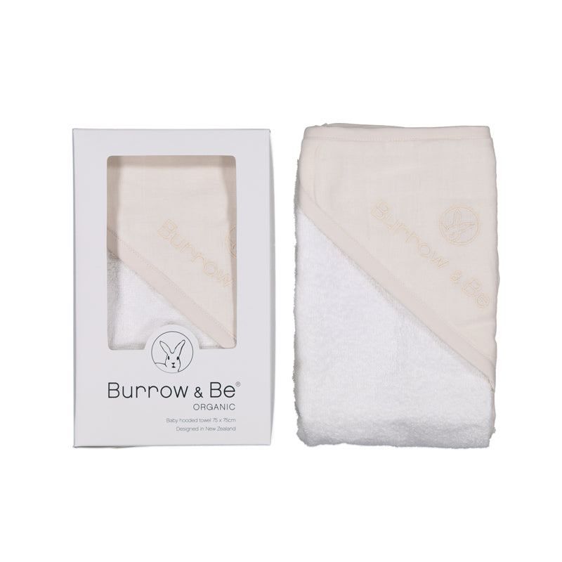 Baby Hooded Towel - Almond