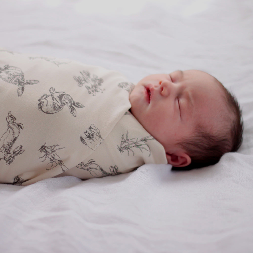 Baby Swaddle - Almond Burrowers