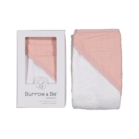 Baby Hooded Towel - Dusty Rose